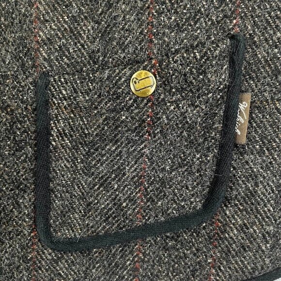 Woolrich Mens Wool Blend Tweed Vest Hunting Grandpa Preppy Rustic Outdoor L - Picture 2 of 6